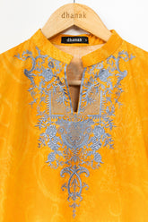 DC-0373 Orange EMBROIDERED KURTA